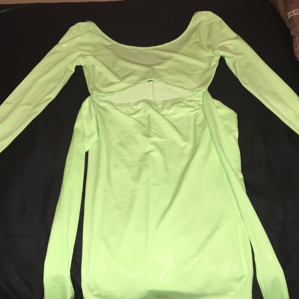 Long Sleeve Neon Dress